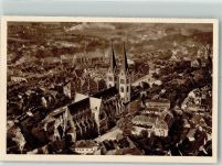O3600 Halberstadt Reichswinterhilfe-Lotterie Bild 158 Fliegeraufnahme des Halberstädter Domes Das schöne Deutschland WHW Deutschlandserie 1934 Foto AK