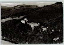 57439 W5952 Attendorn 1958 Foto AK Fliegeranufnahme Burg Schnellenberg