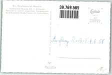 57439 W5952 Attendorn 1958 Foto AK Fliegeranufnahme Burg Schnellenberg