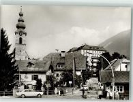 83457 W8232 Bayerisch Gmain Foto AK Hotel Auto Grenze Großgmain