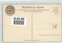 Orden Rotes Kreuz Wohlfahrtskarte Hindenburg