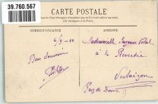 51330 Le Chatelier 1910 - Briefmarke Bildseite An der Rance