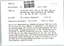 O4200 Merseburg Verkehrsbetriebe Halle Linie 35 Endstation Straßenbahn FOTO KEINE AK