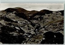 79677 W7869 Aitern Foto AK mit Holzinshaus und Belchen