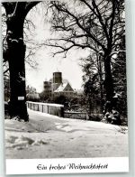89257 W7918 Illertissen Foto AK Schloss Winter Weihnachten