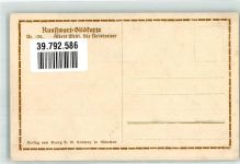 Nr. 130 Albert Welti : Die Nebelreiter Kunstwart Postkarte Künstlerkarte