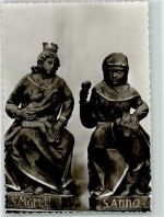 59387 W4715 Davensberg Foto AK Kirche Statuen St. Maria St. Anna