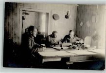 Soldaten in einer Schreibstube WK I Militär Österreich Privatfoto AK