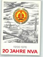 Volksarmee Panzer Wappen 20 Jahre NVA Sonderstempel DDR