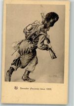 Grenadier 1895 Uniform Künstlerkarte