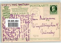 O8000 Dresden Kreidezeichnung Amtliche Ausgabe d. Generaldirektion d. Königlichen Sammlung Klinger, M. 1914 Gebrauchsspuren