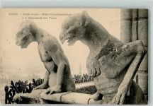 Paris Statuen Tiere Notre Dame Motiv Frankreich