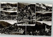 64757 W6932 Hirschhorn Neckar Foto AK Burg Stadtmauer