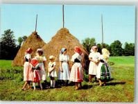 Kinder Frauen Trachten Spreewald Foto AK