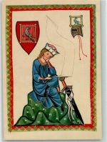 Walther von der Vogelweide Woldemar Klein Verlag K 761 Minnesänger Künstlerkarte