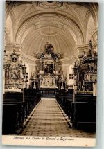 83703 W8184 Gmund a. Tegernsee 1914 Gebrauchsspuren Kirche innen Feldpost WK I