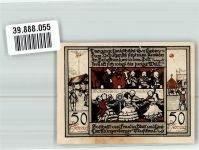 06484 O4300 Quedlinburg 1922 Notgeldschein 50 Pfennig Jubiläums-Gutschein