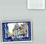 07381 O6840 Pößneck Vignette Rathaus Berger Kakao Schokolade