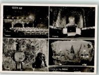W7107 Bad Friedrichshall Festsaal Eingang Kanzel Salinen Stempel Schacht König Wilhelm II Salzbergwerk 1952 Foto AK