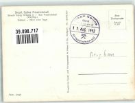 W7107 Bad Friedrichshall Festsaal Eingang Kanzel Salinen Stempel Schacht König Wilhelm II Salzbergwerk 1952 Foto AK