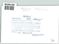 57610 W5230 Leuzbach , Westerwald Gebrauchsspuren Hotel Petershof Fenster Pflanzen Sessel Tisch Wanduhr Ort handschriftlich Foto keine AK