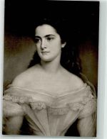 W7799 Heiligenberg , Baden Schloß Heiligenberg Frau Rittersaal Gemälde Foto AK