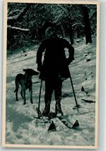 Skilaufen Kind Belgischer Schäferhund Wintersport