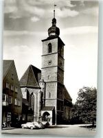 74564 W7180 Crailsheim Foto AK Johannis- Kirche Auto