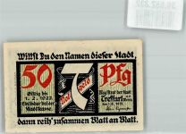 99830 O5908 Treffurt 1921 Notgeldschein 50 Pfg.