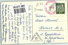 W8973 Hinterstein Willerslpe mit Geiseck Hüttenstempel Grenze Foto AK