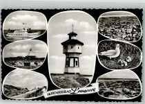 26465 W2941 Langeoog Foto AK Motorschiff Leuchtturm Möve Fliegeraufnahme