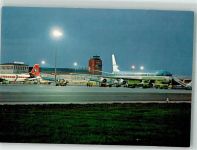 W8000 München Verlag Huber Nr. 10461 Abendbeleuchtung Flughafen