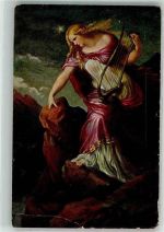 56346 W5422 St. Goarshausen Gebrauchsspuren Sagen Lorelei Stich auf AK Prof. Sohn
