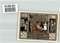 06484 O4300 Quedlinburg 1922 Notgeldschein 50 Pfennig Jubiläums-Gutschein