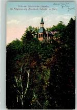 06493 O4301 Mägdesprung 1927 Foto AK Kirche Cöthener Schutzhütte