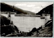 38667 W3396 Okertalsperre Foto AK Sperrmauer im Bau