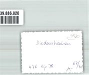 57319 W5920 Diedenshausen , Kr Wittgenstein FOTO KEINE AK Ort handschriftlich Foto Original aus Archiv eines Ansichtskartenverlags