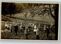 Kinder turnen im Freien Turnen 1930 Privatfoto AK