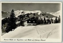 W8213 Sachrang , Chiemgau Priener Hütte am Geigelstein Berghütte 1942 Foto AK