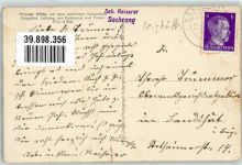 W8213 Sachrang , Chiemgau Priener Hütte am Geigelstein Berghütte 1942 Foto AK