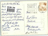 Biene vermenschlicht Pfingsten sign. HS Maikäfer 1961 Künstlerkarte