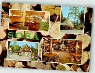 08326 O9414 Sosa Foto AK Gasthaus Köhlerhütte Meiler