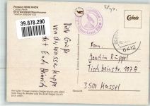 W6412 Gersfeld Rhön Denkmal Wasserkuppe Scan verzogen Segelflug Foto AK