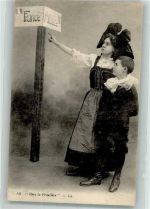 Mutter Kinder Trachten Elsass