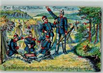 Landser in der Uniform der Kaiserlichen Armee beim Skat Noever & Co. 333 Militär Karikatur 1914 Künstlerkarte