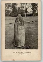 Ein französischer 34 cm Blindgänger Verlag Dr. Trenkler & Co. Artillerie WK I