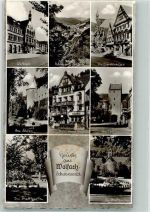 77709 W7620 Wolfach Gebrauchsspuren Rathaus Schloss Tor Hotel Krone