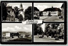 64668 W6149 Rimbach , Odenw - Rathaus Kirche Schule