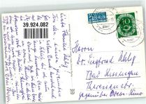 97440 W8727 Werneck 1953 - Schloss Notopfermarke Berlin