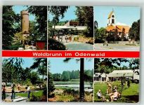 69429 W6935 Waldbrunn , Odenw - Kirche Aussichtsturm Minigolf